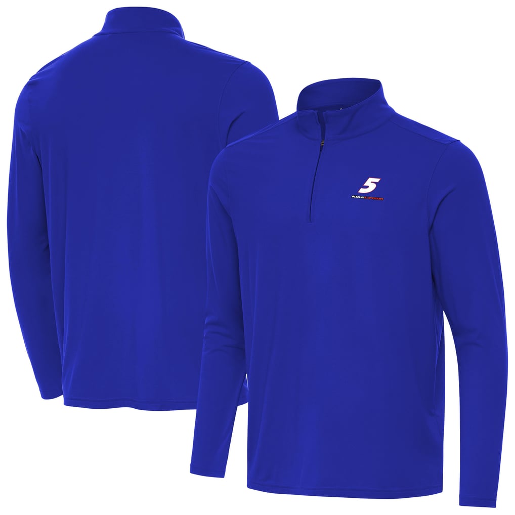  Kyle Larson Antigua Intent Quarter-Zip Top - Royal